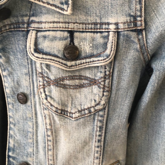 Abercrombie Distressed Jean Jacket - Picture 2 of 3